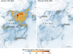 El aire se limpia en China por la confinación de la población