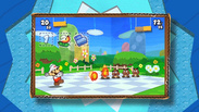 Mario colecciona pegatas en la 3DS