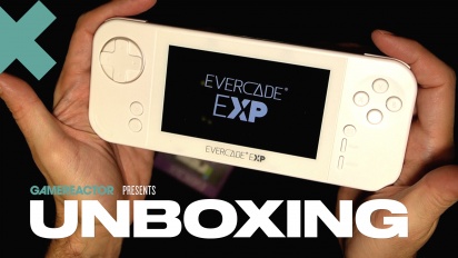 Evercade EXP - Unboxing de Gamereactor con gameplay directo y off-screen